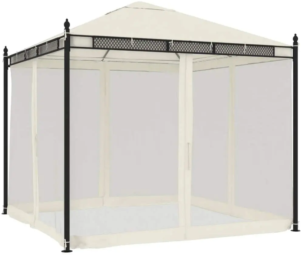 Садовый павильон VidaXL 368434 2.9x2.9 (Cream)