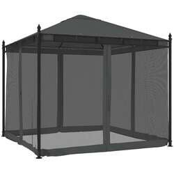 Pavilion de gradina VidaXL 368435 2.9x2.9 (Anthracite)