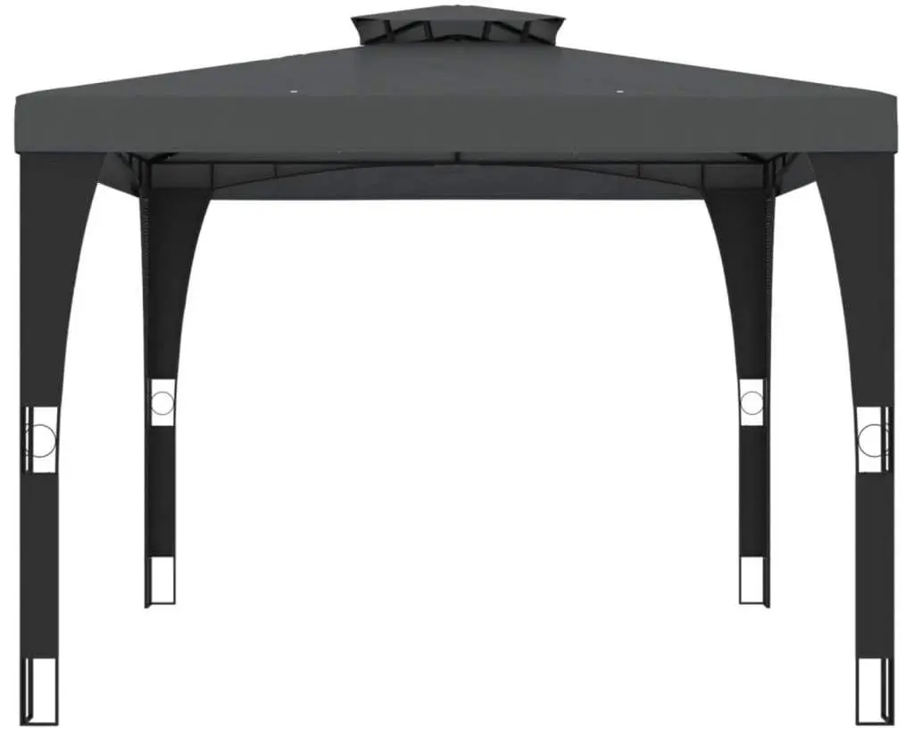Pavilion de gradina VidaXL 368441 2.9x2.9 (Anthracite)