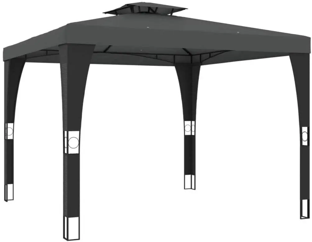 Pavilion de gradina VidaXL 368441 2.9x2.9 (Anthracite)