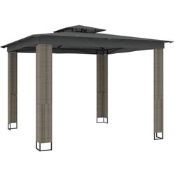 Pavilion de gradina VidaXL 368445 2.9x2.9 (Anthracite)