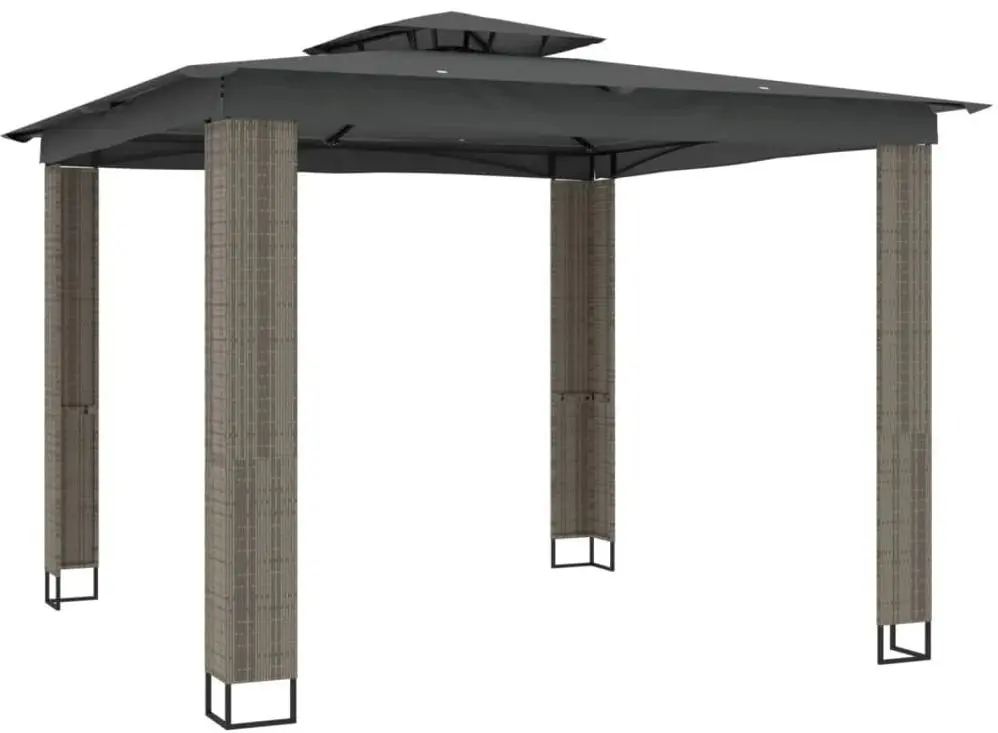 Pavilion de gradina VidaXL 368445 2.9x2.9 (Anthracite)