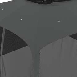 Садовый павильон VidaXL 368452 3.9x3.9 (Anthracite) Thumb