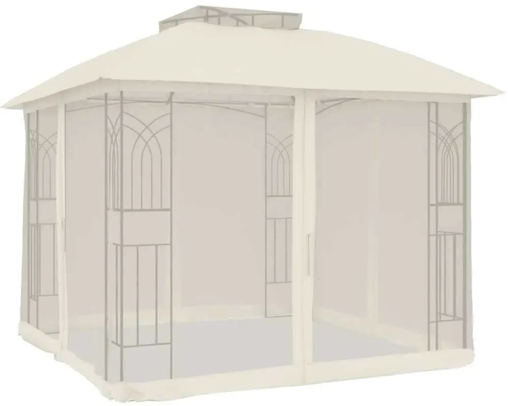 Садовый павильон VidaXL 368454 2.9x2.9 (Cream)