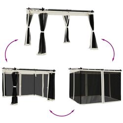 Pavilion de gradina VidaXL 4003908 3x3 (Cream) Thumb