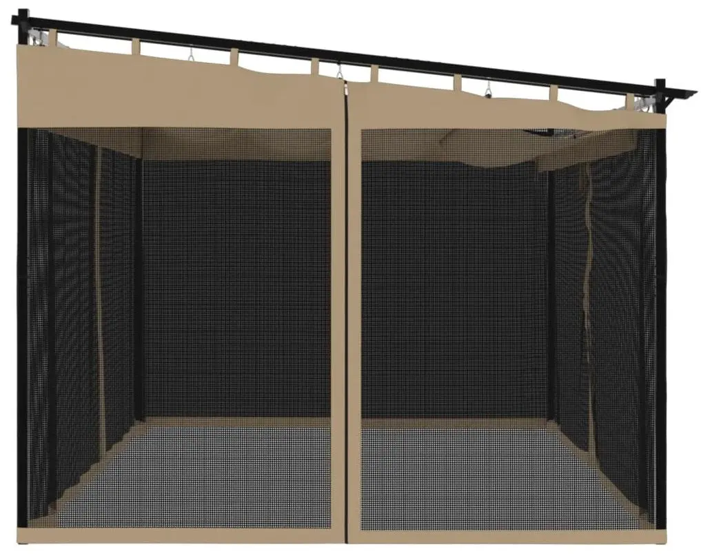 Pavilion de gradina VidaXL 4003913 4x3 (Taupe Grey)