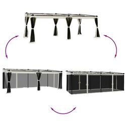 Pavilion de gradina VidaXL 4003914 6x3 (Cream) Thumb