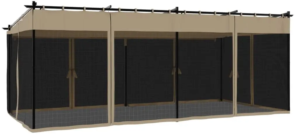 Pavilion de gradina VidaXL 4003916 6x3 (Taupe Grey)