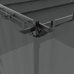 Pavilion de gradina VidaXL 4003918 3x3 (Anthracite) Thumb