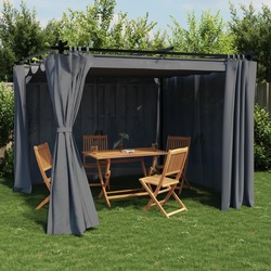 Pavilion de gradina VidaXL 4003918 3x3 (Anthracite) Thumb