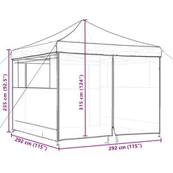 Pavilion de gradina VidaXL 4004928 3x3 (Beige) Thumb