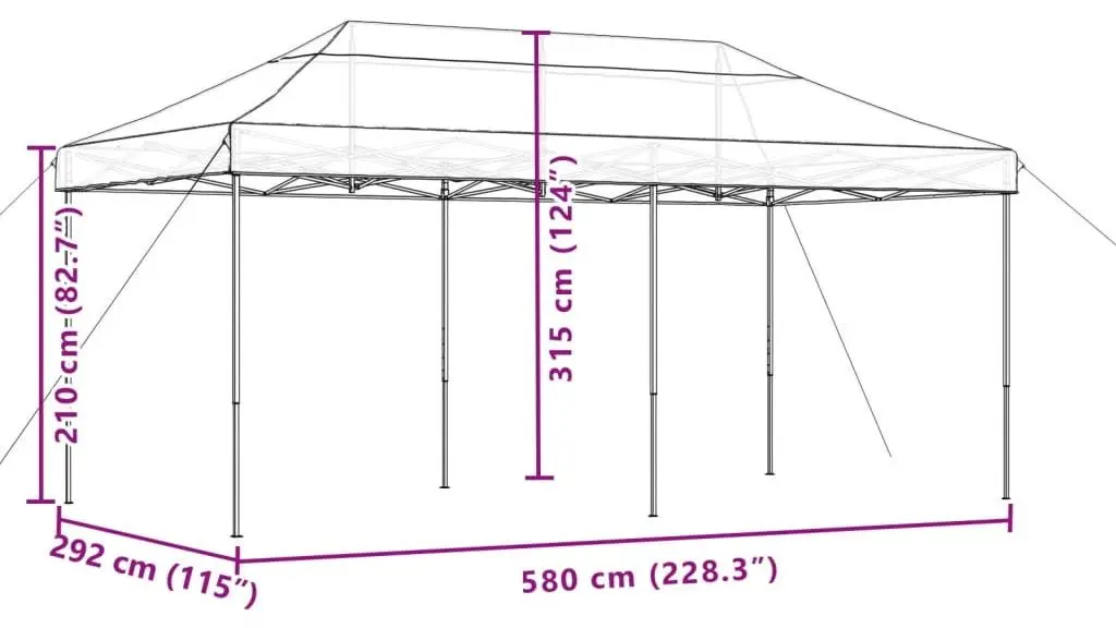 Pavilion de gradina VidaXL 4004938 6x3 (Taupe)
