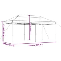 Садовый павильон VidaXL 4004940 5.8x3 (Brown) Thumb