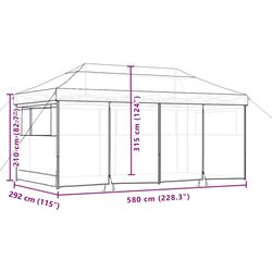 Pavilion de gradina VidaXL 4004955 5.8x3 (Burgundy) Thumb