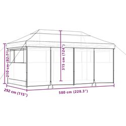 Садовый павильон VidaXL 4004958 6x3 (Black) Thumb