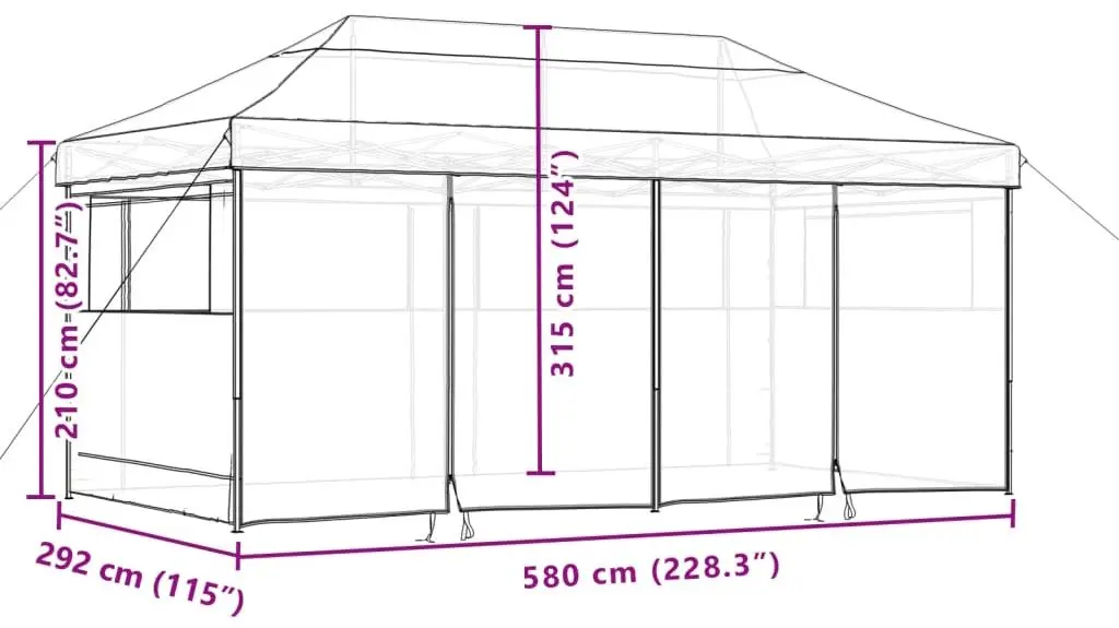 Садовый павильон VidaXL 4004958 6x3 (Black) - 9