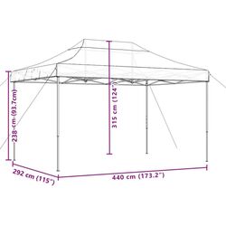 Садовый павильон VidaXL 4004960 4.4x3 (Green) Thumb