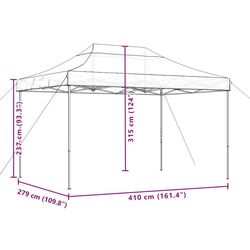 Pavilion de gradina VidaXL 4005010 4x3 (Taupe) Thumb