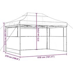 Pavilion de gradina VidaXL 4005015 4x3 (Beige) Thumb