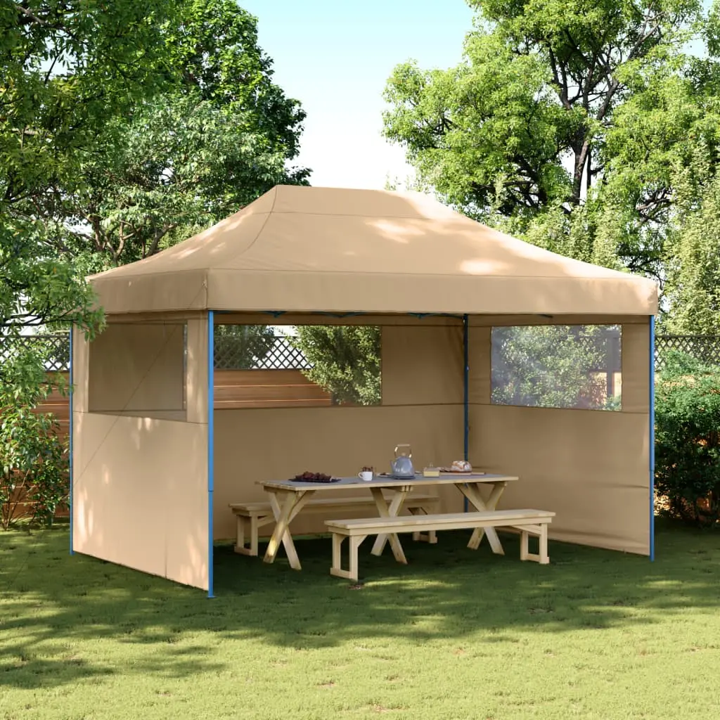 Pavilion de gradina VidaXL 4005015 4x3 (Beige)
