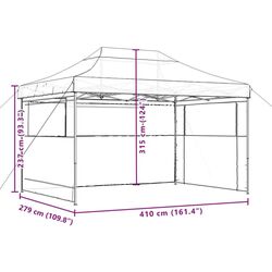 Pavilion de gradina VidaXL 4005020 4x3 (Brown) Thumb