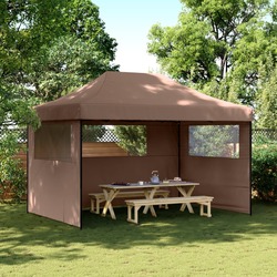 Pavilion de gradina VidaXL 4005020 4x3 (Brown) Thumb