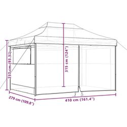 Pavilion de gradina VidaXL 4005023 4.1x2.8 (Beige) Thumb