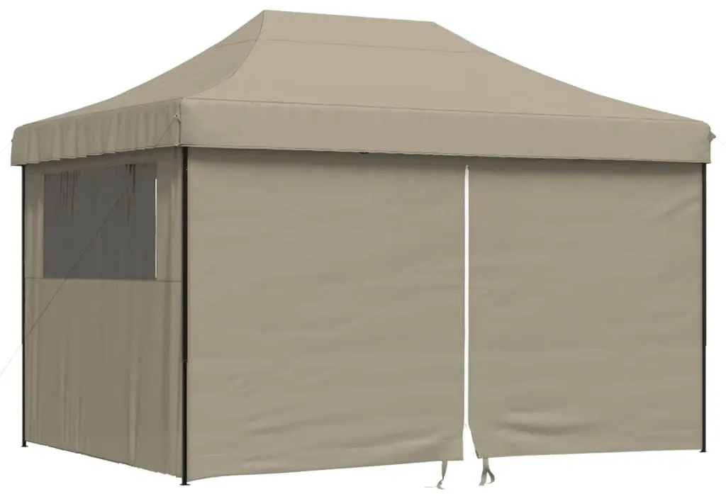 Pavilion de gradina VidaXL 4005026 4.1x2.8 (Taupe Grey)