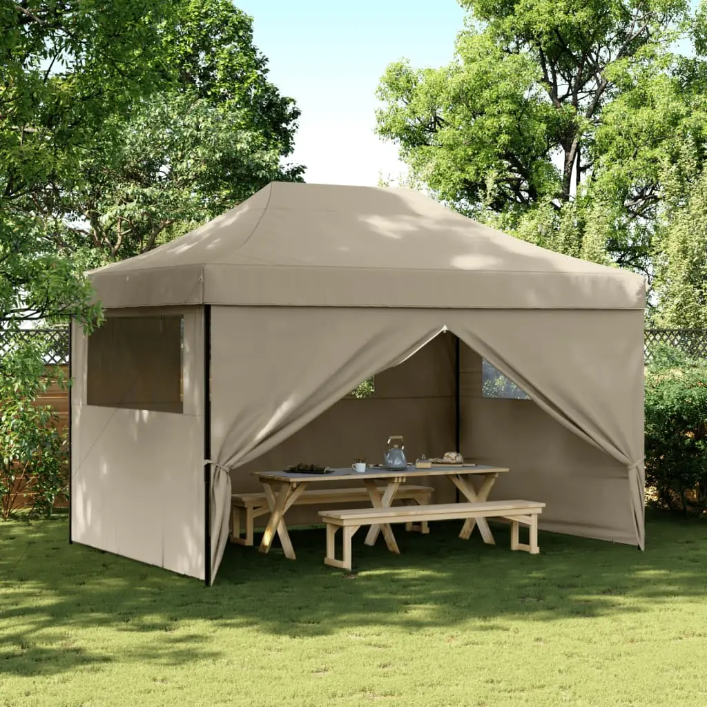 Pavilion de gradina VidaXL 4005026 4.1x2.8 (Taupe Grey)
