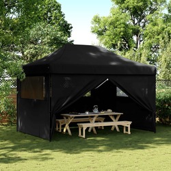 Pavilion de gradina VidaXL 4005030 4.1x2.8 (Black) Thumb