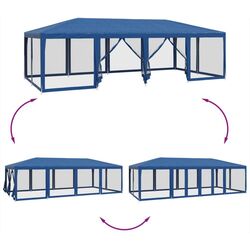 Pavilion de gradina VidaXL 4010072 8x4 (Blue) Thumb