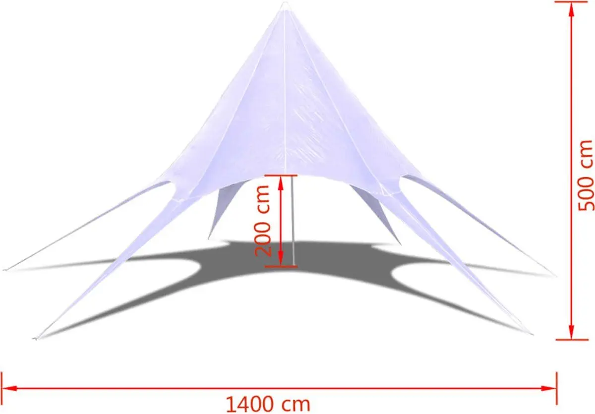 Садовый павильон VidaXL 40707 14x14 (White)