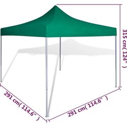 Pavilion de gradina VidaXL 41467 3x3 (Green) Thumb