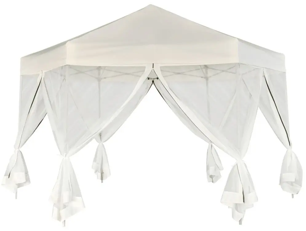 Pavilion de gradina VidaXL 42109 3.6x3 (Cream)