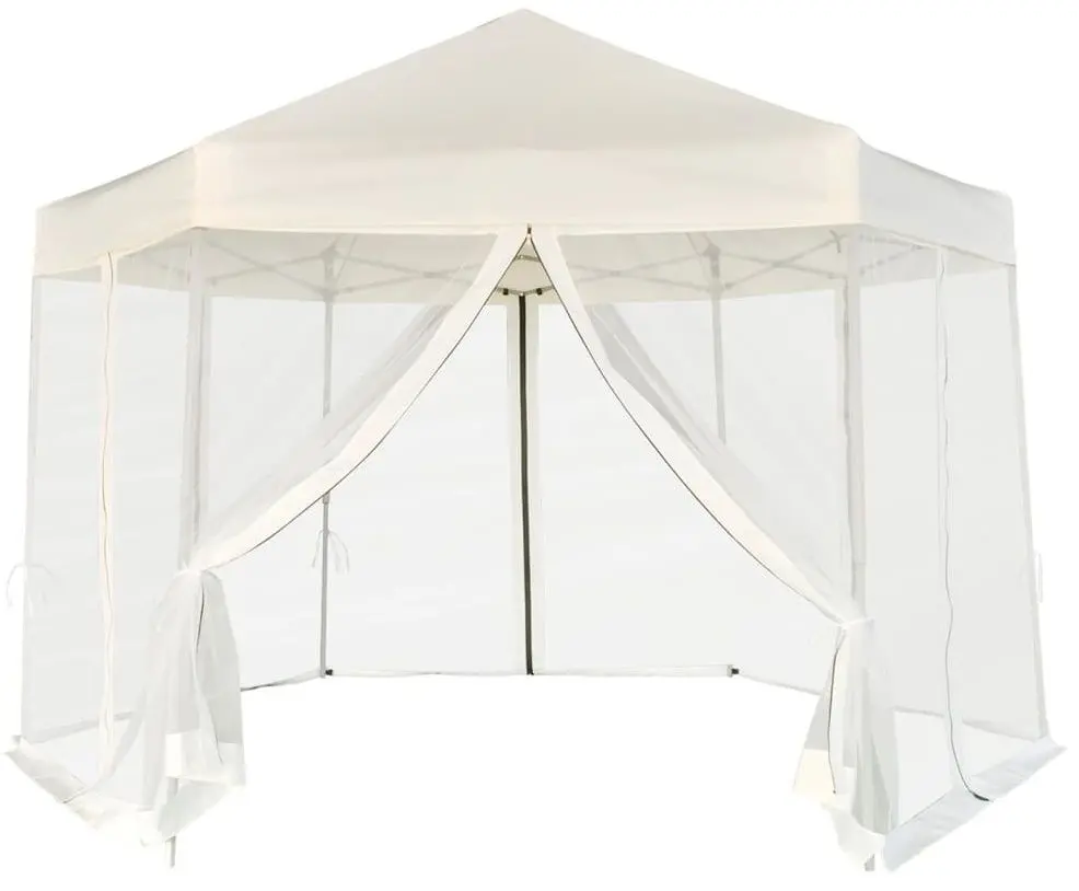 Pavilion de gradina VidaXL 42109 3.6x3 (Cream)