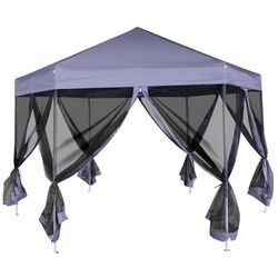 Садовый павильон VidaXL 42110 3.6x3 (Dark Blue) Thumb