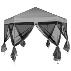Садовый павильон VidaXL 42111 3.6x3 (Grey) Thumb