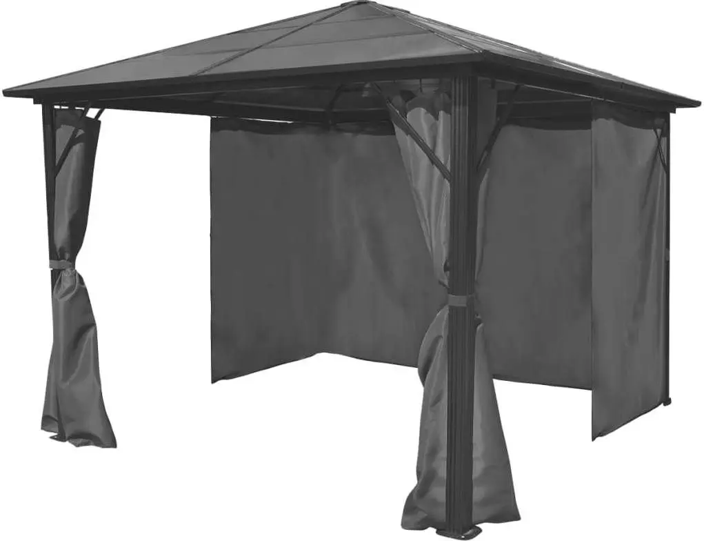 Pavilion de gradina VidaXL 44889 3x3 (Anthracite)