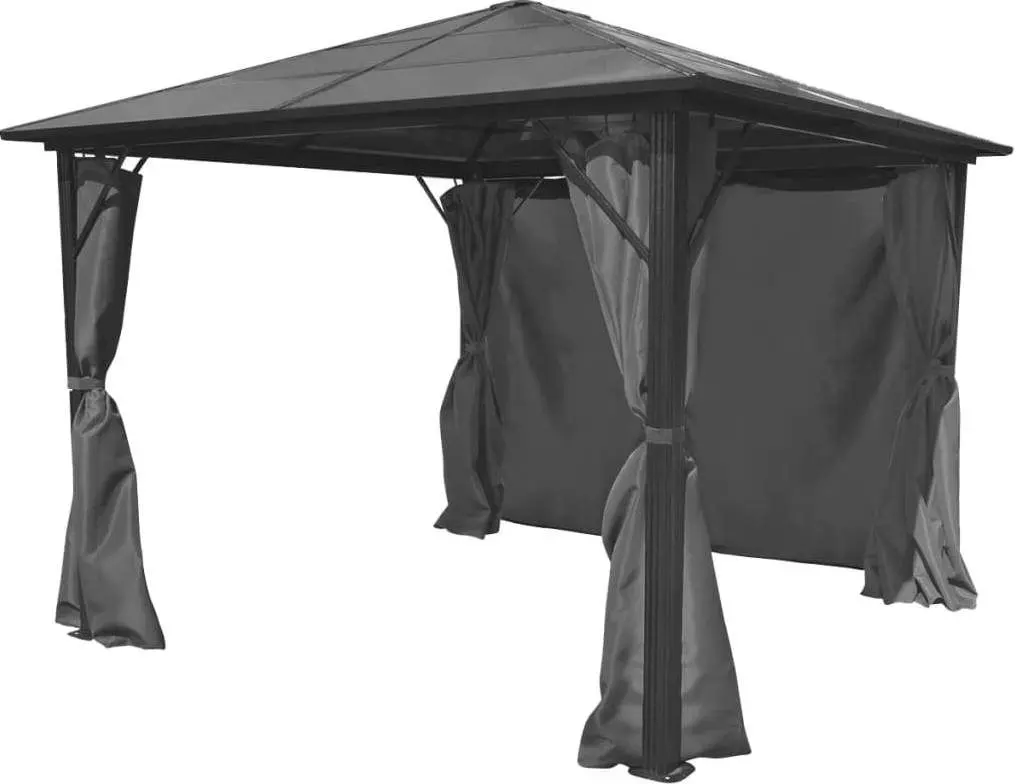 Pavilion de gradina VidaXL 44889 3x3 (Anthracite)