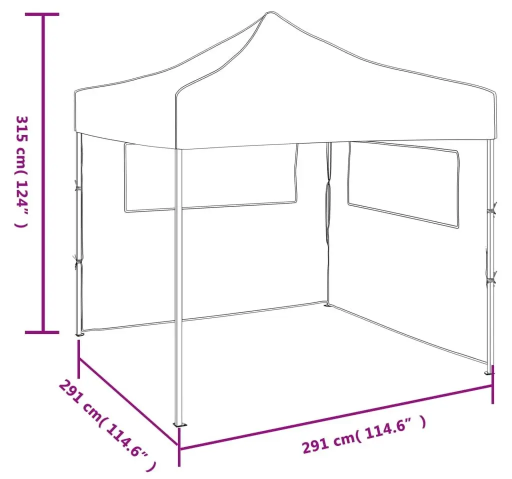 Pavilion de gradina VidaXL 44960 3x3 (Cream)