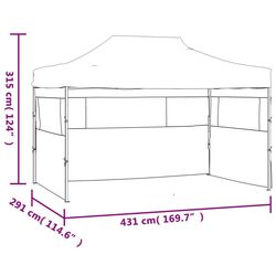 Pavilion de gradina VidaXL 44971 3x4.5 (Blue) Thumb