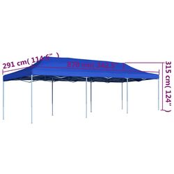 Pavilion de gradina VidaXL 44977 3x9 (Blue) Thumb