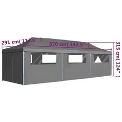 Pavilion de gradina VidaXL 44982 3x9 (Anthracite) Thumb