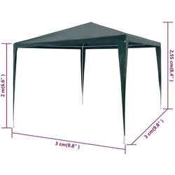 Pavilion de gradina VidaXL 45091 3x3 (Green) Thumb