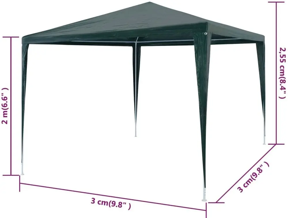 Pavilion de gradina VidaXL 45091 3x3 (Green)