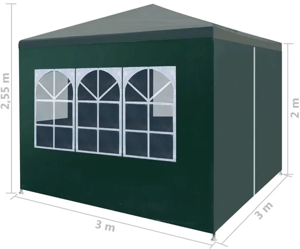 Pavilion de gradina VidaXL 45099 3x3 (Green)