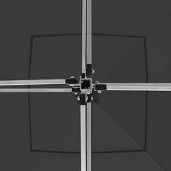 Pavilion de gradina VidaXL 45488 3x3 (Anthracite) Thumb