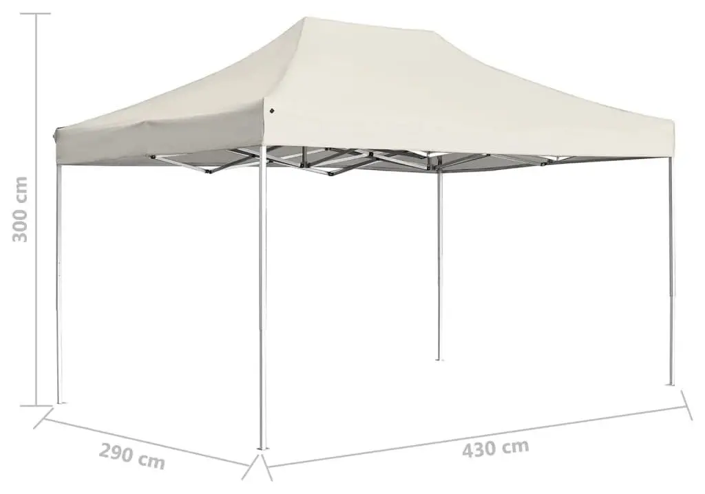 Pavilion de gradina VidaXL 45491 3x4.5 (Cream)