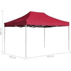 Pavilion de gradina VidaXL 45494 4.3x2.9 (Burgundy) Thumb
