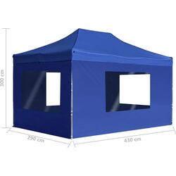 Садовый павильон VidaXL 45497 4.3x2.9 (Blue) Thumb